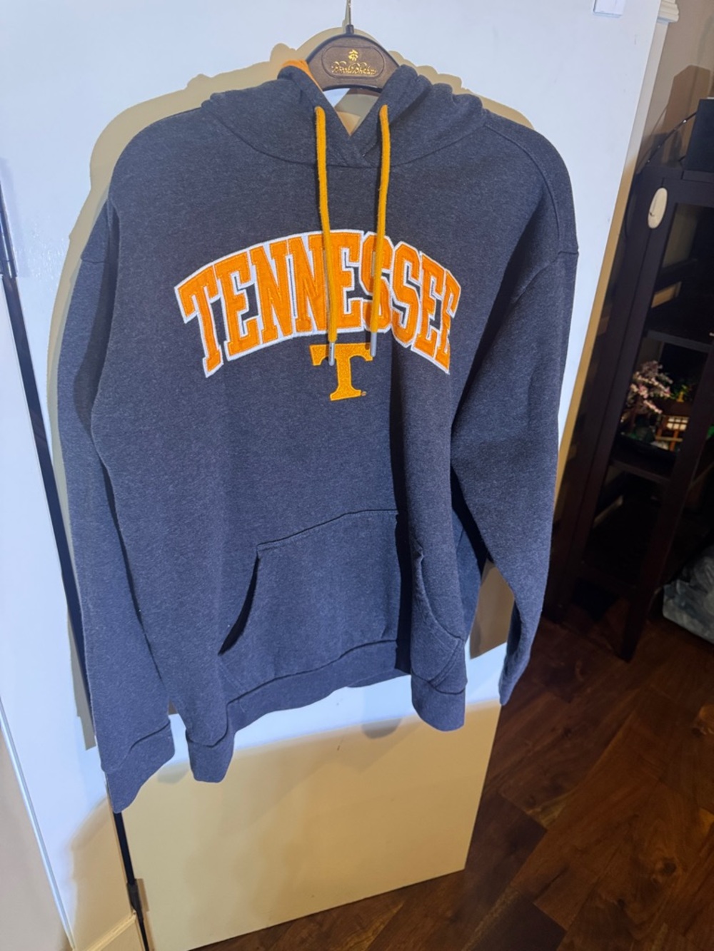 Tennessee Volunteers Hooded Sweatshirt - Charcoal with Orange Accents